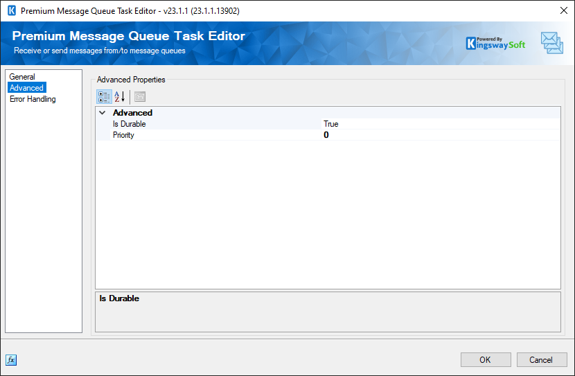 SSIS Premium Message Queue Task - Advanced - ActiveMQ